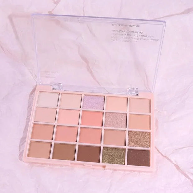 20Colors Nude Pink Brown Basics Matte Eyeshadow Palette,Eye Shadow Travel Makeup Palette all in one Long Lasting Waterproo...