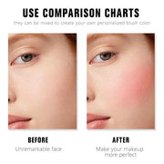 Dual Matte Powder Blush Palette – Nude Beige & Light Brown – Matte Natural Blush for Women, Buildable & Long Lasting Face ...
