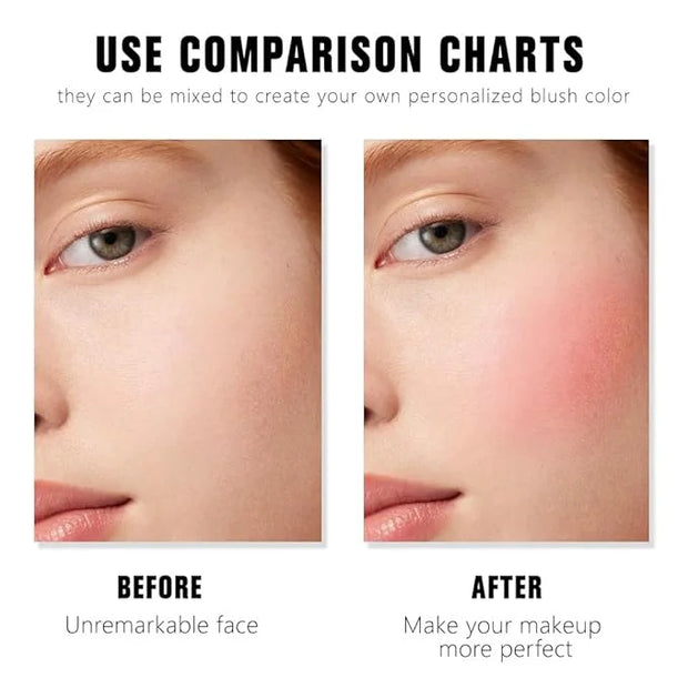 Dual Matte Powder Blush Palette – Nude Beige & Light Brown – Matte Natural Blush for Women, Buildable & Long Lasting Face ...