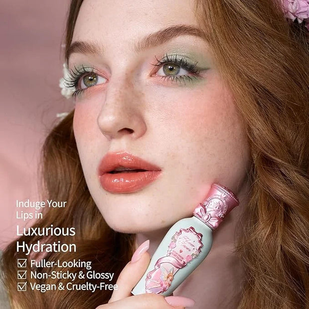 Flower Knows Midsummer Fairytales Lip Gloss G07 Lullaby + Violet Strawberry Rococo Glitter Lip Gloss G02 Rasberry Booze - ...