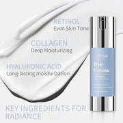 Retinol Eye Cream for Dark Circles & Wrinkles - Advanced Night Repair Treatment with Hyaluronic Acid & Vitamin E | Reduces...