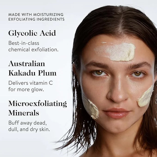 goop Beauty Microderm Face Exfoliator | At-Home Microdermabrasion with Glycolic Acid & Exfoliating Minerals | Smooths Skin...