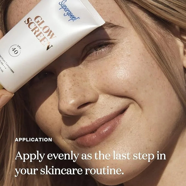 Supergoop! Glowscreen (SPF 40) - 0.5 fl oz, Pack of 2 - Glowy Primer + Broad Spectrum Tinted Sunscreen - Helps Filter Blue...