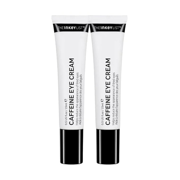 The INKEY List Caffeine Eye Cream Duo, Reduce Eye Puffiness and Dark Circle, Blur Fine Lines, 0.5 fl oz (2 Pack) - Product...