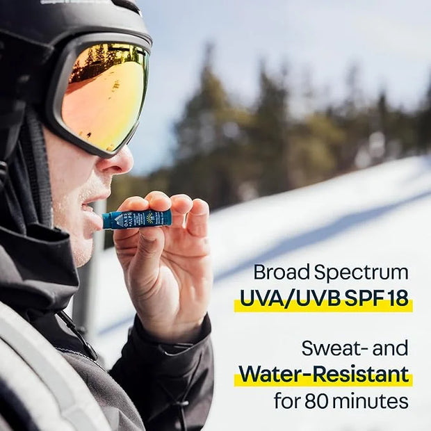 Oars + Alps Lip Suncreen, SPF 18 Lip Balm, Shine Free Sunscreen for Lips, Infused with Vitamin E, Peppermint & Spearmint, ...