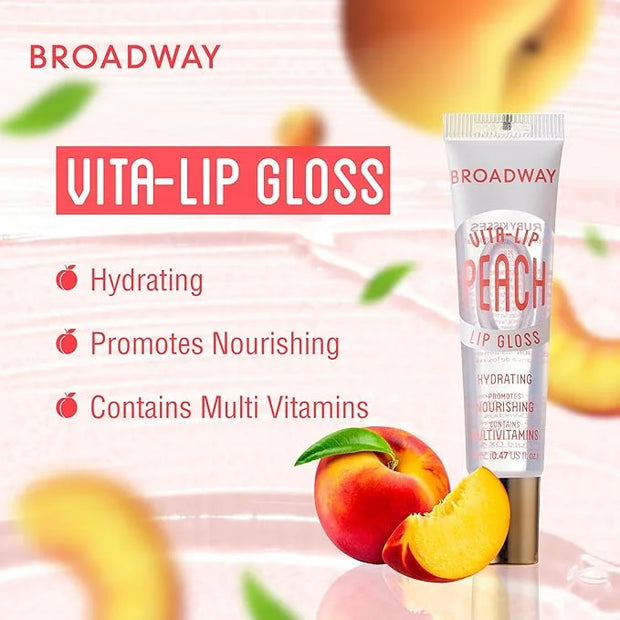 Ruby Kisses Broadway Vita-Lip Clear Lip Gloss (7 Pack) Ultra-Hydrating & Soothing Formula with Vitamins, High-Shine Non-St...