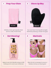 The Fox Tan Gradual Glow Body Lotion, Moisturizing Self-Tanning Lotion With Hyaluronic Acid For A Natural Streak-Free Tan,...