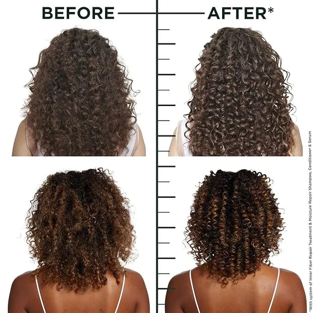 Garnier Fructis Hair Filler Moisture Repair Serum Treatment, Moisturizing Hair Serum for Curls and Waves with Hyaluronic A...