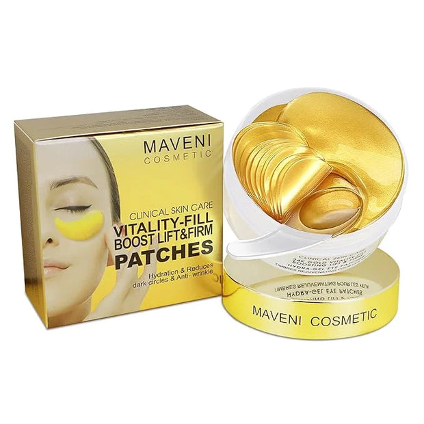 24k Gold Vitality-Fill Eye Patches (30 Pairs)|Anti-Aging Hydra-Gel Under Eye Patches, Boost Lift & Firm the Look of the Ey...