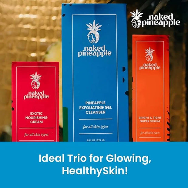 Starter Kit - Skincare Trio with Cleanser, Radiance & Tight Serum, and Nourishing Cream for Hydrated, Firm & Glowing Skin ...