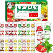 DMSKY 30 Pack Lip Balm, Natural