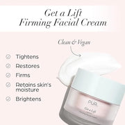 Firming Facial Cream, Get a Lift by PUR Beauty - Triple-Action Lightweight Moisturizer for Face & Neck Tightens Sagging Sk...