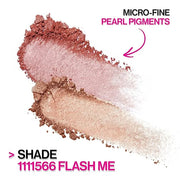 Wet n Wild MegaGlo Blushlighter, Blendable Blush & Highlighter Set, Shimmery Metallic Finish, Flash Me - Product Image