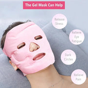 Ice Face Eye Mask for Cold Hot Compress Therapy, Gel Cooling Heat Facial Eye Mask Pack Reusable with Acupoint Massage & To...