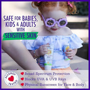 California Baby Super Sensitive Sunscreen + Natural Bug Spray | 2.9oz Unscented SPF 30+ Mineral Sunscreen + 6.5oz Natural ...