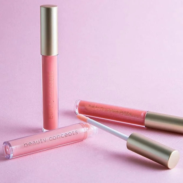 Beauty Concepts Lip Gloss Collection – Shimmering, Glossy Lip Makeup Set for a Radiant Finish, Pink Colors Collection - Pr...