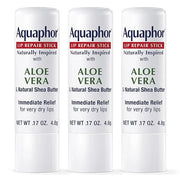 Aquaphor Naturally Inspired Lip Repair Stick with Aloe Vera and Natural Shea Butter, Hydrating Lip Balm Stick Immediately ...