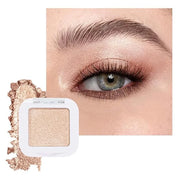 evpct Light Nude Brown Shimmer Single Eyeshadow Palette Makeup for Older Women, Iced Latte Glitter Sparkle Cream Eye Shado...