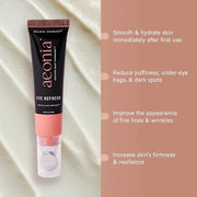 Aeonia Eye Refresh, Certified Space Technology Skincare – Hydrating & Anti-Aging Eye Cream with Bacillus Lysate, Reduces F...