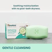 Himalaya Refreshing Cucumber Cleansing Bar, Face and Body Soap for Soft Skin, 4.41 oz, 6 Pack - Product Image