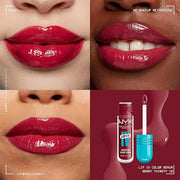 NYX PROFESSIONAL MAKEUP Lip IV Hydrating Glossy Lip Stain with 12HR Hydration - Berry Thirsty (Red) - Product Image