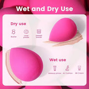 BEAKEY 5 Pcs Makeup Sponges, Latex-Free Beauty Sponge