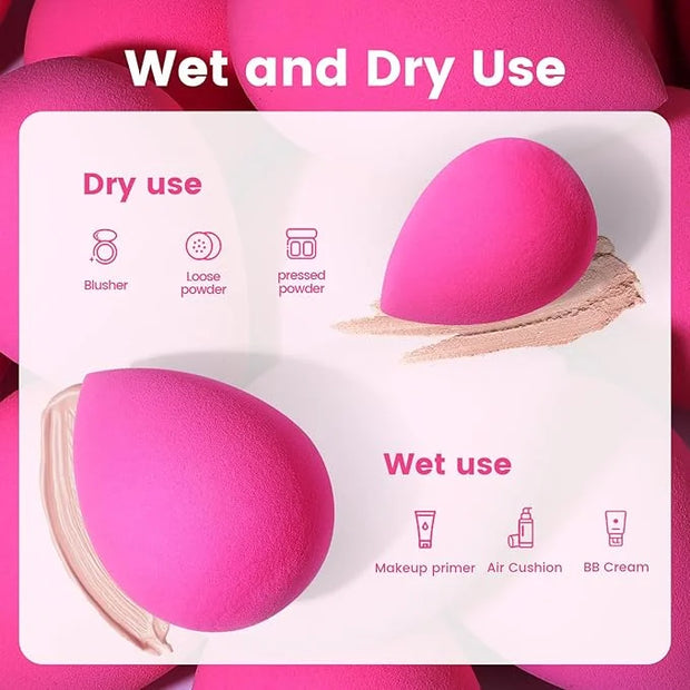 BEAKEY 5 Pcs Makeup Sponges, Latex-Free Beauty Sponge