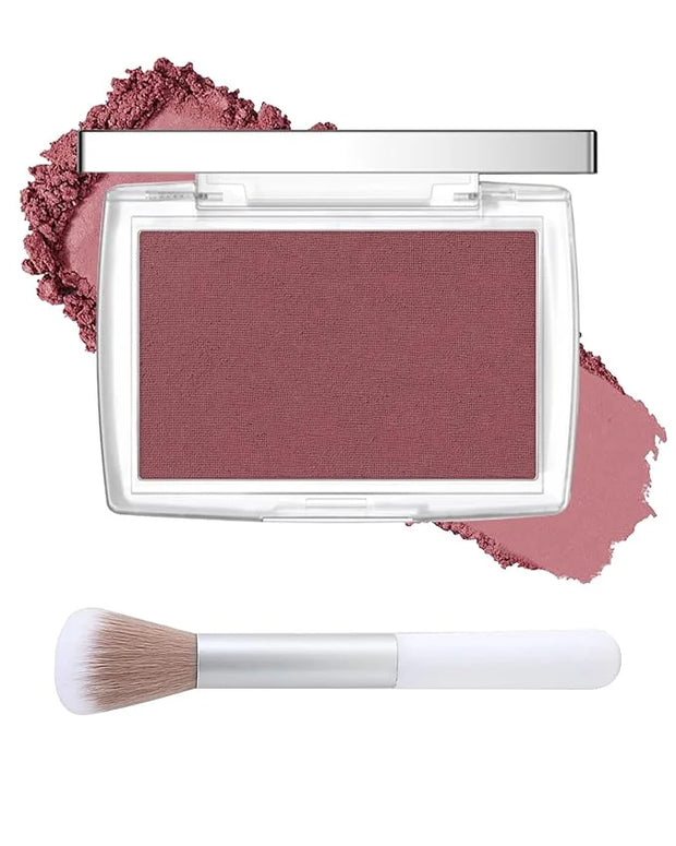 Powder Blush Palette, Matte Powder Makeup Blush for Cheeks, Natural Glow Face Blush Contour Palette, Lightweight, Smooth, ...