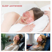 Rose Quartz Eye Mask with Adjustable Strap&Jade Eye Mask Real Jade for Hot & Cold Therapy,Green Stone Facial Eyes Sleeping...