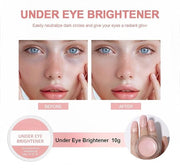 4 Colors Under Eye Brightener, Conceal & Brighten Dark Circles, Nourishing Waterproof Under Eye Cream Pot Concealer Full C...