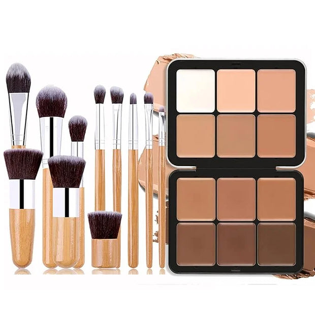Cream Concealer Contour Palette, 12 Colors Foundation Palette