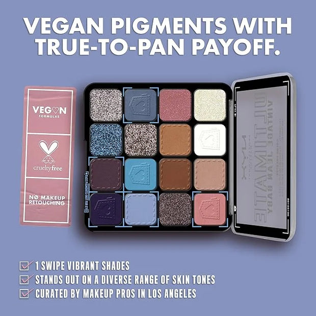 NYX PROFESSIONAL MAKEUP, Ultimate Shadow Palette, Eyeshadow Palette - Vintage Jean Baby - Product Image