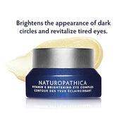 Naturopathica Vitamin K Brightening Eye Complex, Daily Eye Cream for Dark Circles and Puffy Eyes, Under Eye Cream to Help ...