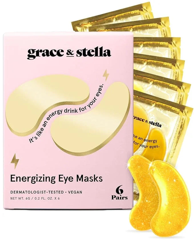 grace & stella Award Winning Under Eye Mask - Travel Size Toiletries - Bridal Shower Gifts - Gel Eye Patches for Dark Circ...