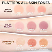 I'M MEME Blusher Palette - Afternoon Tea_Warm FLavor | Soft Pink, Peach, Lavender, 3 Shades Palette, Matte Powder, Face & ...