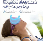 Cooling Gel 3D Sleep Eye Mask-Weighted Blackout Sleep Mask & Cold Compress for Dark Circles, Dry Eyes, and Puffiness - Com...