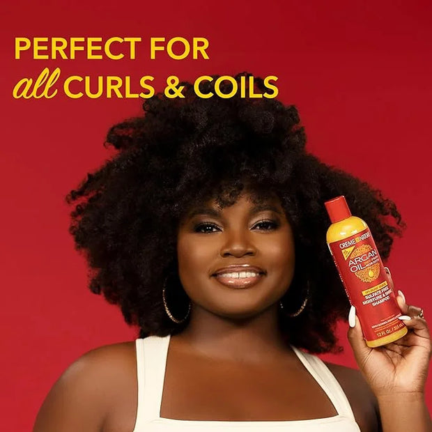 Creme of Nature Argan Oil from Morocco Sulfate-Free Moisture & Shine Shampoo, Bonus Size 15.2oz - Product Image