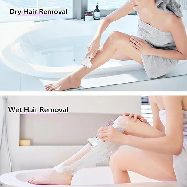 Electric Razors Shavers for Women, Bikini Trimmer 5 in 1 Lady Electric Shaver Razor Wet/Dry Face Razors for Face Nose Eyeb...