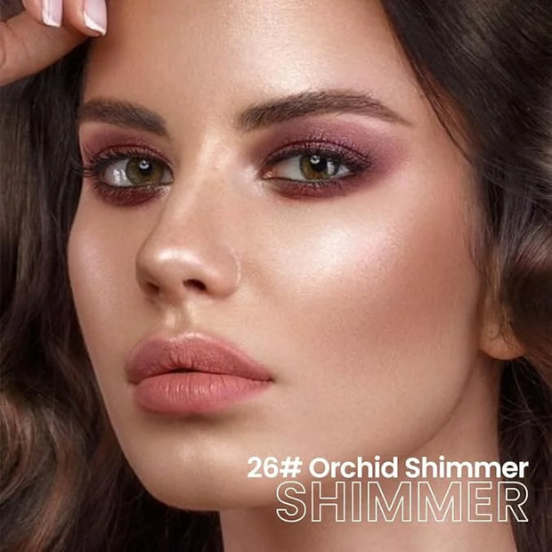 evpct Orchid Shimmer Cream Eye Shadow Brightener Sticks Set for Eyes, Orchid Shimmery Matte Pencil Eye shadow Applicator S...