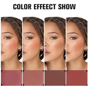 Matte Blush Cream Quads Makeup Palette, Blushes for Older Women Lip and Cheek Dual Blush Palette, Natural Lasting Pinkish ...