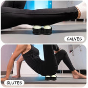 Jade Eye Mask&Weighted Roller Massage Ball - Double Ball Massage Tool for Reliefs Muscle Pain - Product Image