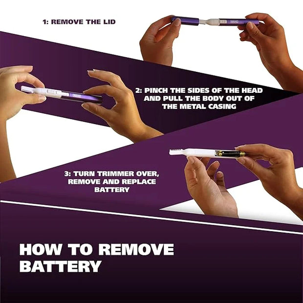 Wahl Clean & Confident Female Battery Pen Trimmer with Rinseable Blades for Eyebrows, Facial Hair, & Light Grooming- Hygie...