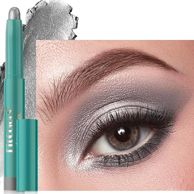 Eyeshadow Stick, Eye Brightener Stick Shimmer Smooth Cream Eyeliner Pencil Long Lasting Waterproof Glitter Highlighter Eye...