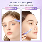Women’s Dermaplane Razor for Face & Eyebrow - Anti-Cutting Japanese Blades for Eyebrow and Facial Hair Removal, Achieve Si...