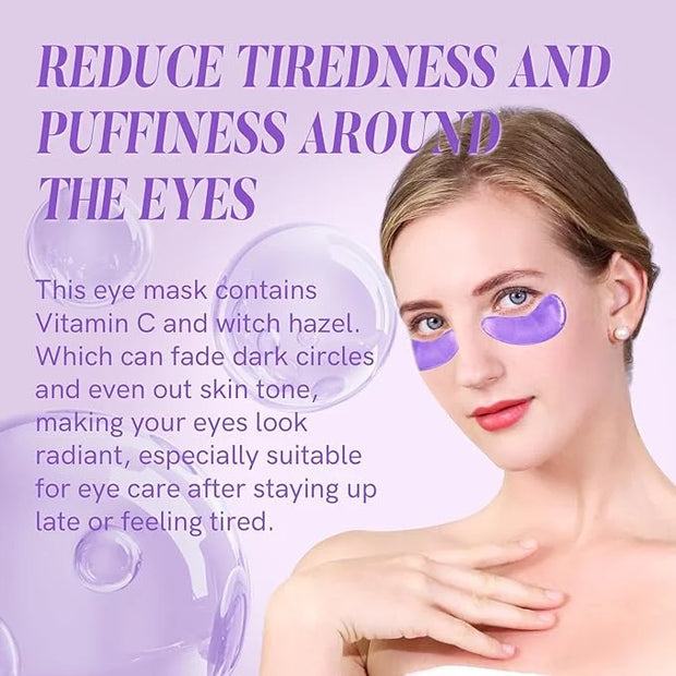 Under Eye Patches with Vitamin C and Witch Hazel Eye Mask for Dark Circles and Puffiness,Face Mask Skin Care Products 30 P...