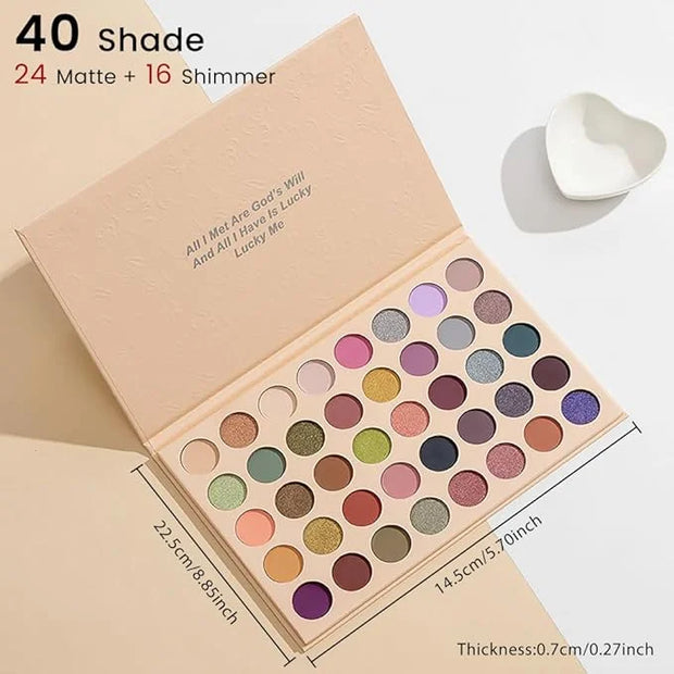 40 Girds Matte Shimmer Colorful Eyeshadow Palette