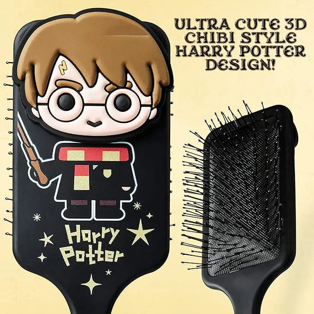 Official Harry Potter Hair Brush, Detangler for Girls, Gifts for Fans (Black) - Product Image