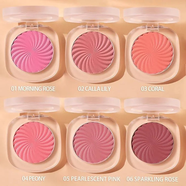 Cheeky Blush Compact for Face Cheeks, Talc Free Blusher Palette, Matte Powder Makeup, Natural Healthy, Mauve Pink Magenta ...