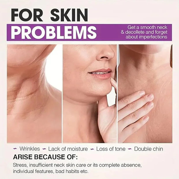 Collagen Face & Neck Tightening Cream,Neck Firming Cream for Reduce Double Chin Neck Firming and Lifting Anti Wrinkle Neck...