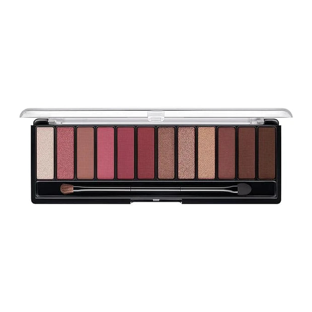 Rimmel London Magnif'Eyes Eyeshadow Palette, 12 Shades, Blendable Formula, Versatile, 007, Crimson, 0.5oz - Product Image